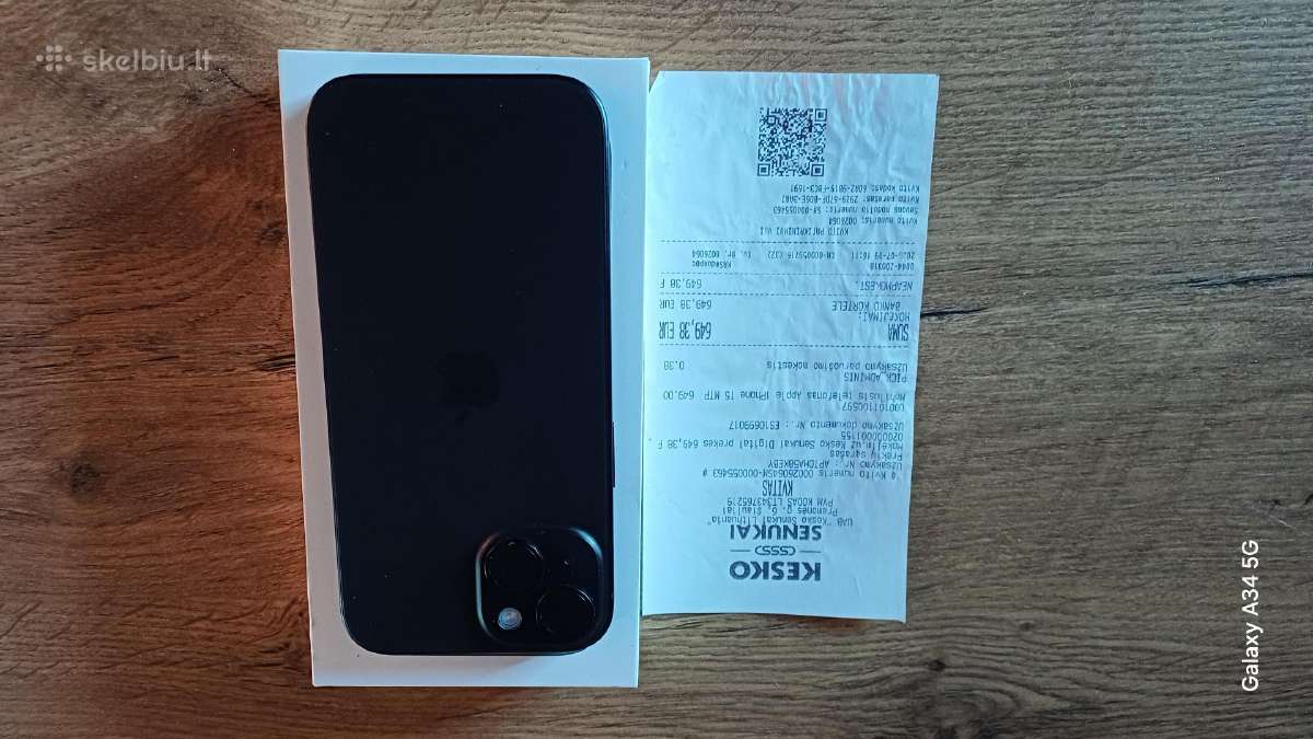 iPhone 15 128gb - nuotraukos Nr. 2