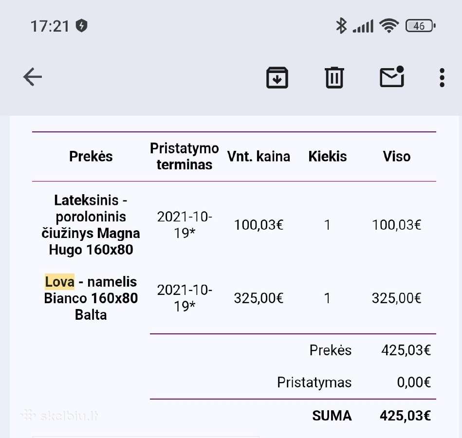 Lava namelis+ čiužinukas - nuotraukos Nr. 3