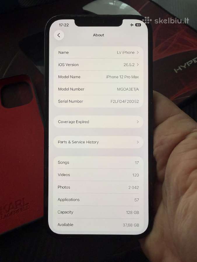 iPhone 12 Pro Max 128gb Blue - nuotraukos Nr. 9