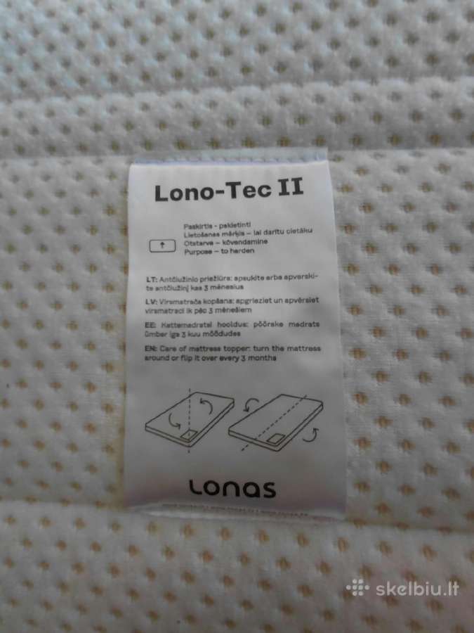 Lonas antčiužinis 160x200 - nuotraukos Nr. 2