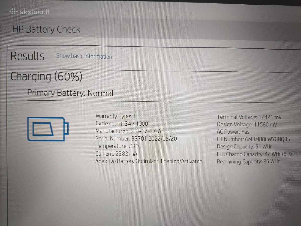 Elitebook 14" 840 G9 i5-1245u 16gb 512 22% Usa Kb - nuotraukos Nr. 6