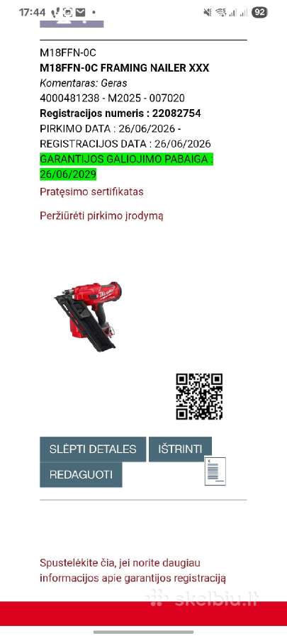 Milwaukee M18 Ffn-0cviniakalė Milwaukee - nuotraukos Nr. 5