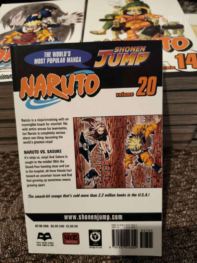 Naruto Manga, Vol 1-22 - nuotraukos Nr. 3