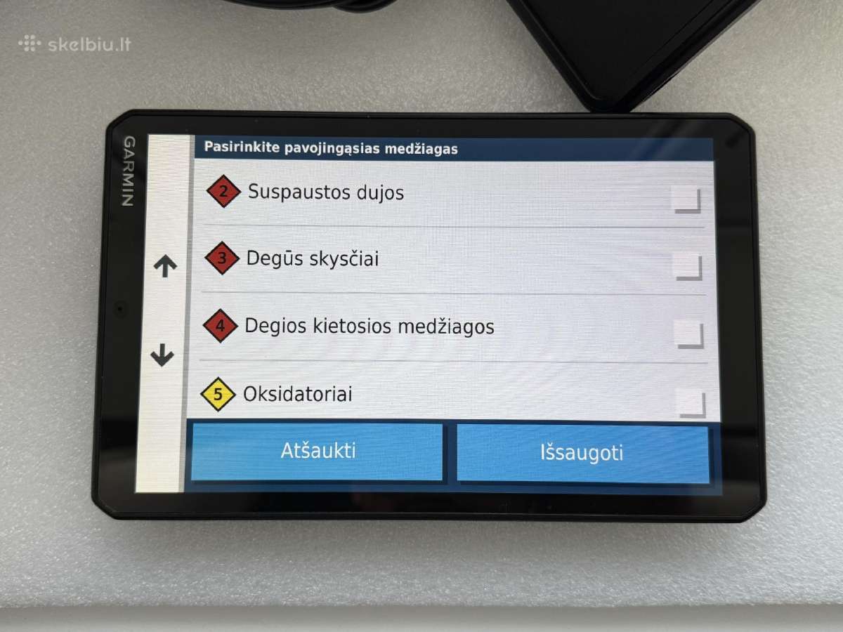 Garmin dezl Lgv800 Truck navigacija - nuotraukos Nr. 3