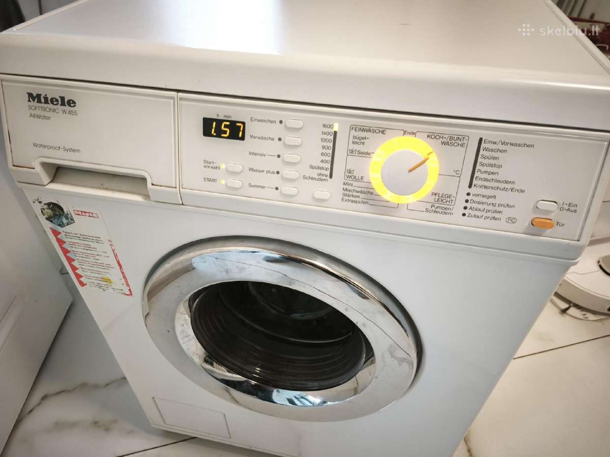 W455 Miele skalbimo mašina tvarkinga - nuotraukos Nr. 2