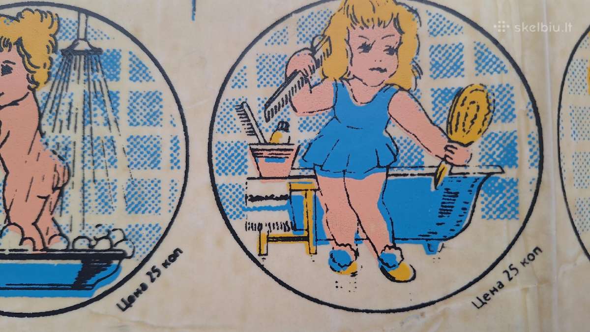 Tarybiniu laiku lipdukai 4 vnt. - nuotraukos Nr. 3