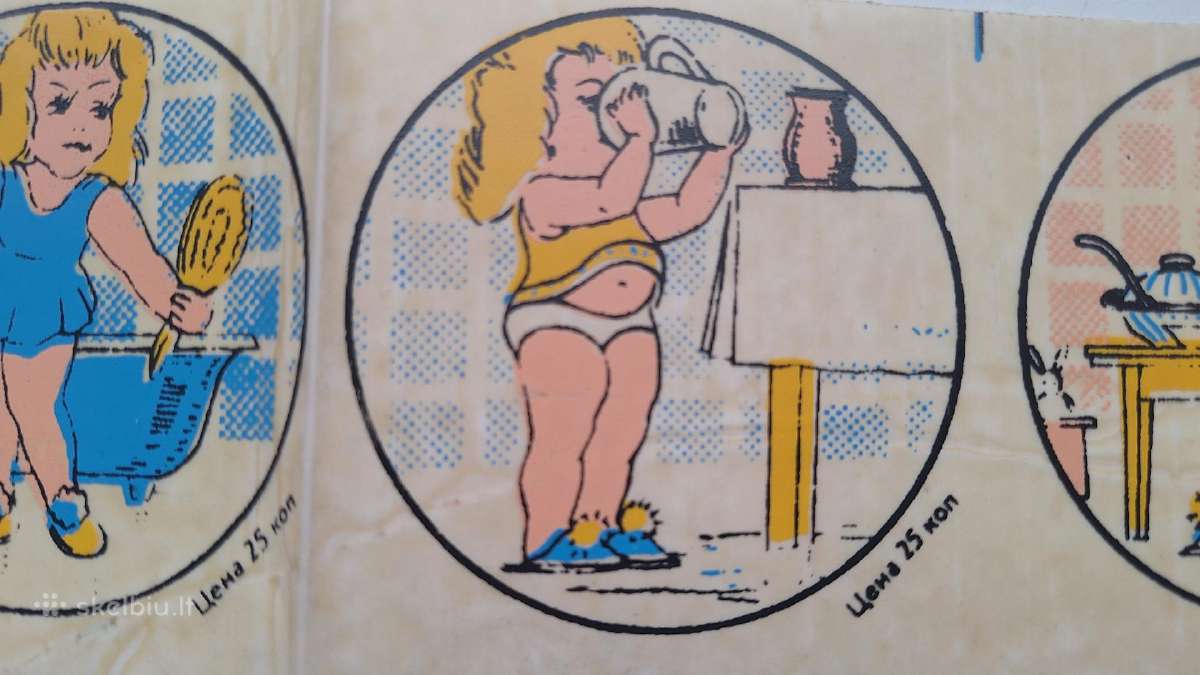 Tarybiniu laiku lipdukai 4 vnt. - nuotraukos Nr. 4