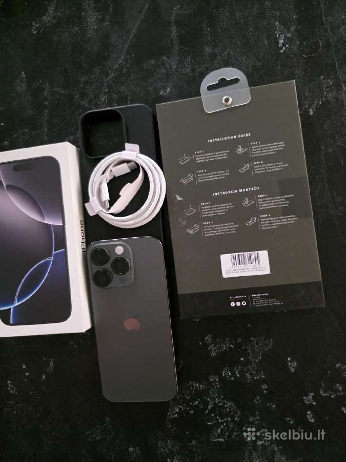 iPhone 16 pro 256 black - nuotraukos Nr. 2