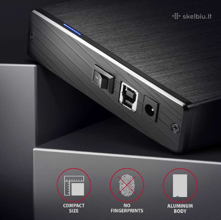 Axagon Ee35-xa3 3.5" Sata HDD dėžutė Usb 3.0 4vnt - nuotraukos Nr. 7