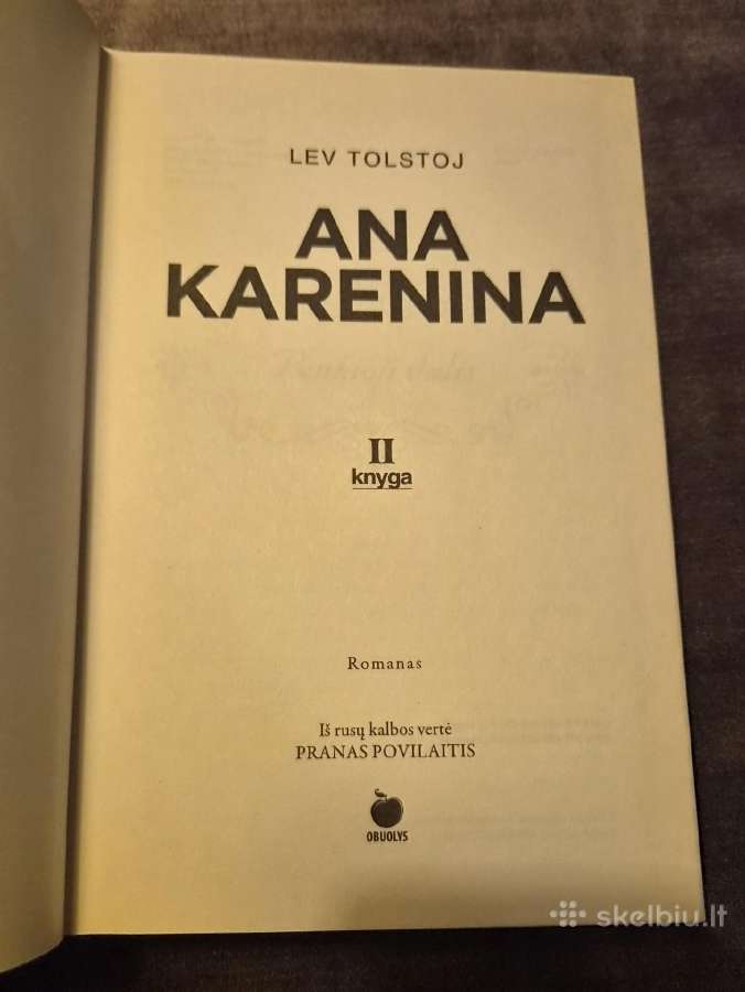 Knyga. Ana Karenina II knyga - nuotraukos Nr. 2