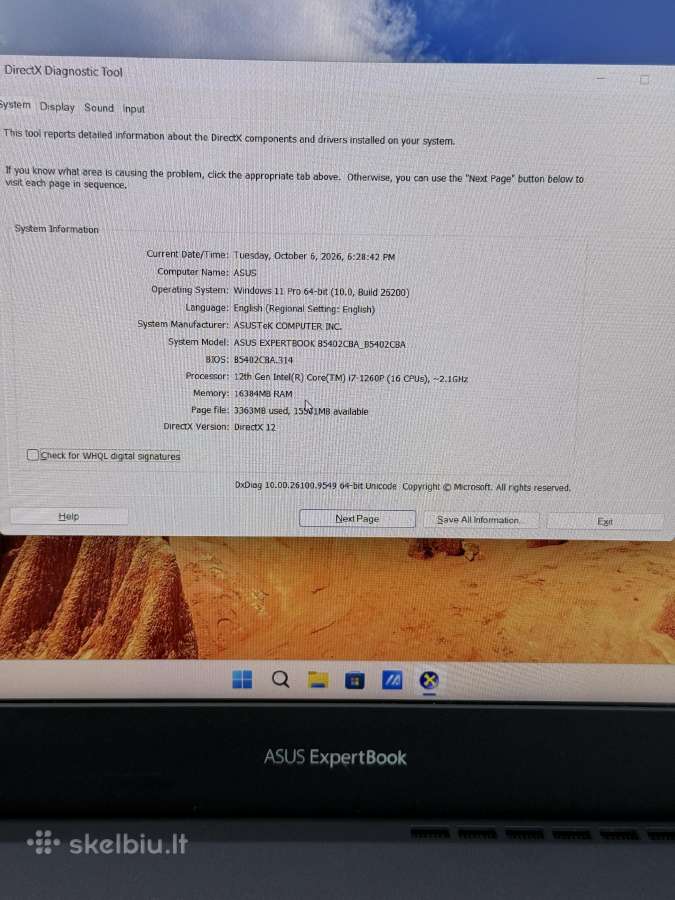 Asus Expertbook B5 - nuotraukos Nr. 6
