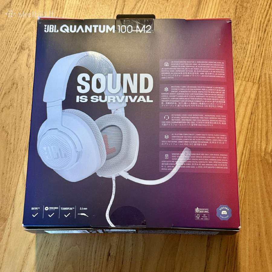 Jbl Quantum 100 M2 ausinės su nuimamu mikrofonu - nuotraukos Nr. 6