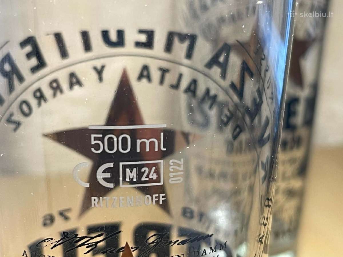 Estrella Damm Barcelona alaus taurės ( 4 vnt.) - nuotraukos Nr. 2
