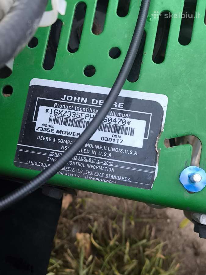Vejos traktorius John Deere z335e - nuotraukos Nr. 10