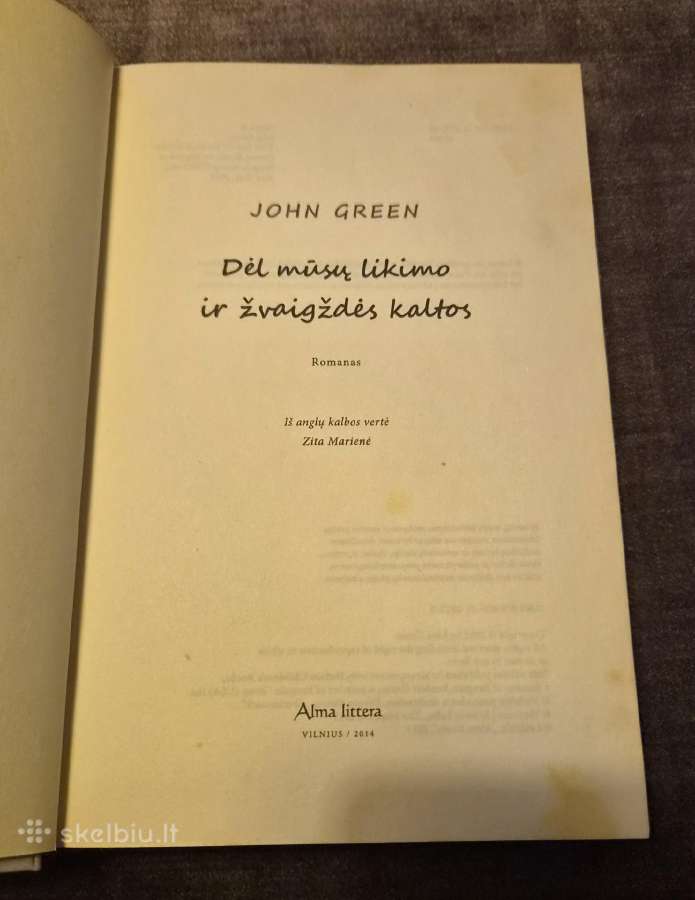 Knyga. Dėl mūsų likimo ir žvaigždės kaltos - nuotraukos Nr. 2
