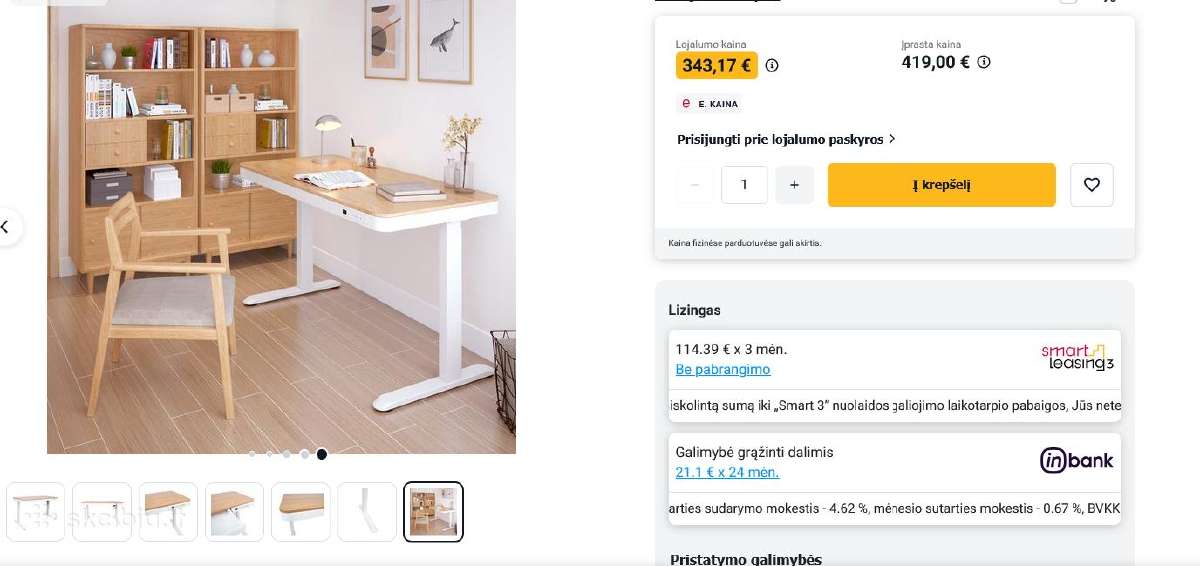 Stalas reguliuojamo aukscio kede ergonomine - nuotraukos Nr. 6