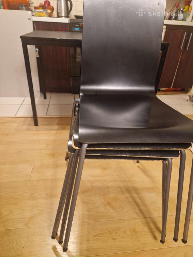 Naudotas Ikea stalas su 4 kėdėm - nuotraukos Nr. 3