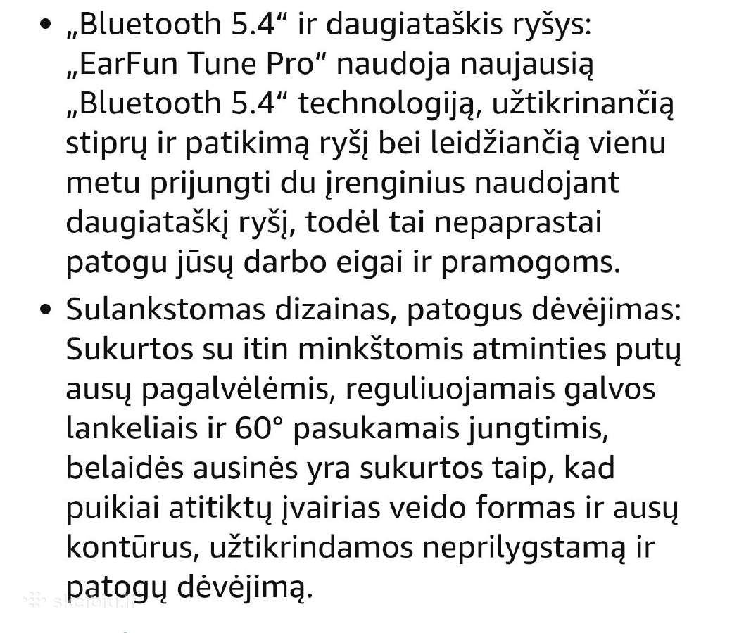 Earfun tune pro ausinės - nuotraukos Nr. 6