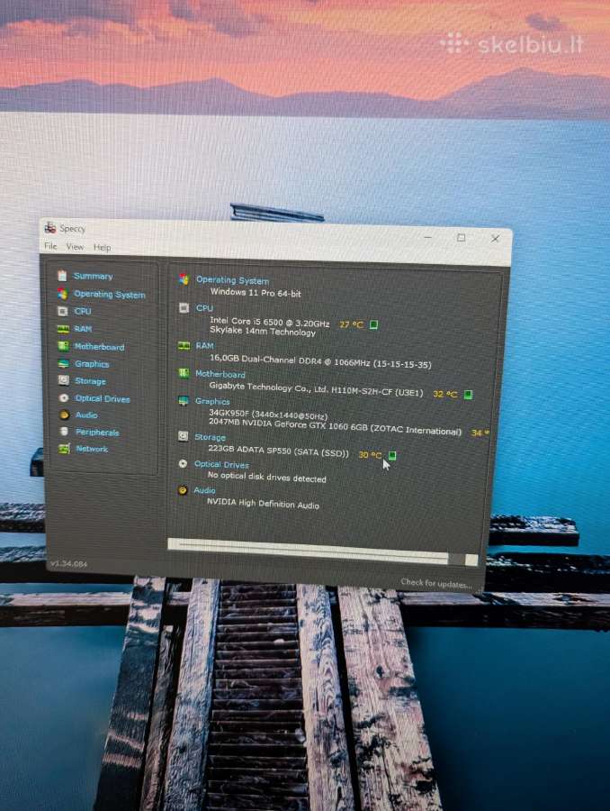 Žaidimų kompiuteris I5 / Gtx 1060 6gb / 16gb RAM - nuotraukos Nr. 2