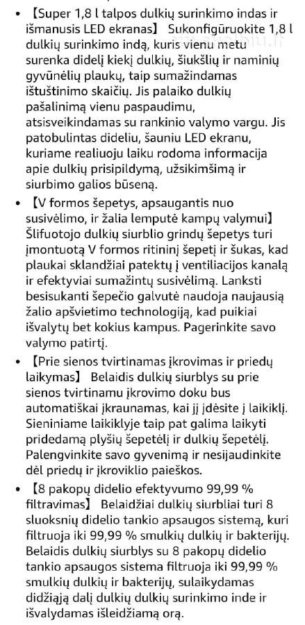 Sulkiu siurblys šluota Jrfynft V16 pro - nuotraukos Nr. 7