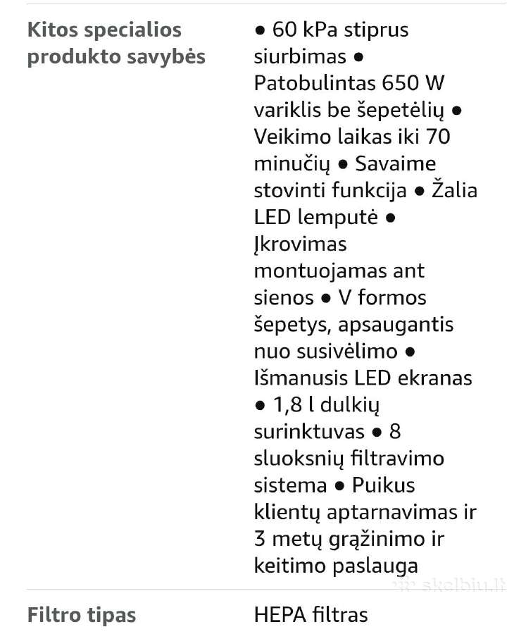 Sulkiu siurblys šluota Jrfynft V16 pro - nuotraukos Nr. 8