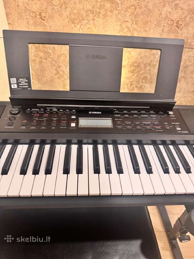 Yamaha Sintezatorius su stovu, kėde Psr-e383 - nuotraukos Nr. 2