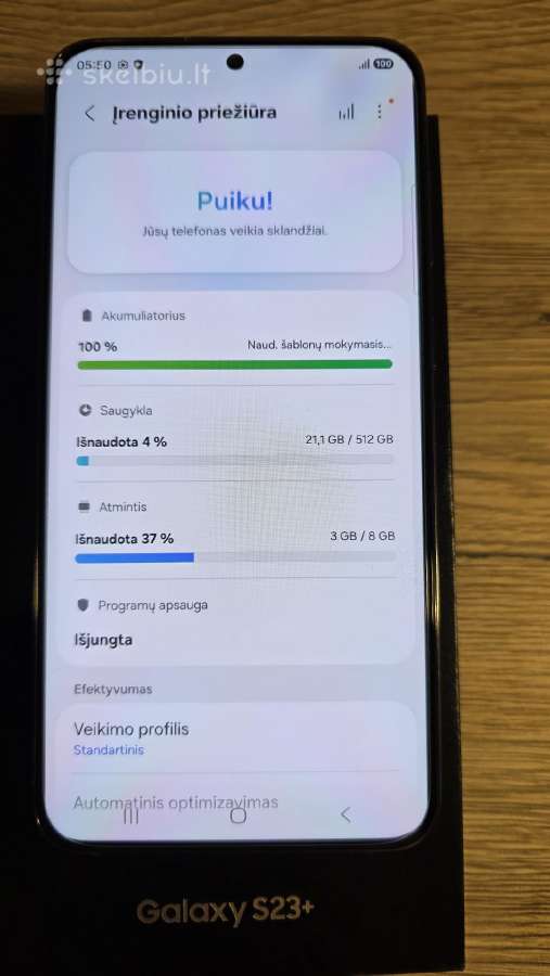 Samsung galaxy S23+ 8/512gb telefonas - nuotraukos Nr. 3