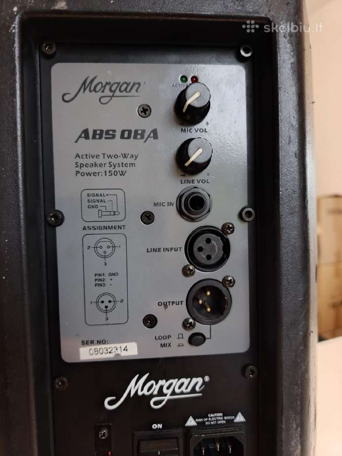 Aktyvi garso kolonėlė Morgan abs08a - nuotraukos Nr. 3