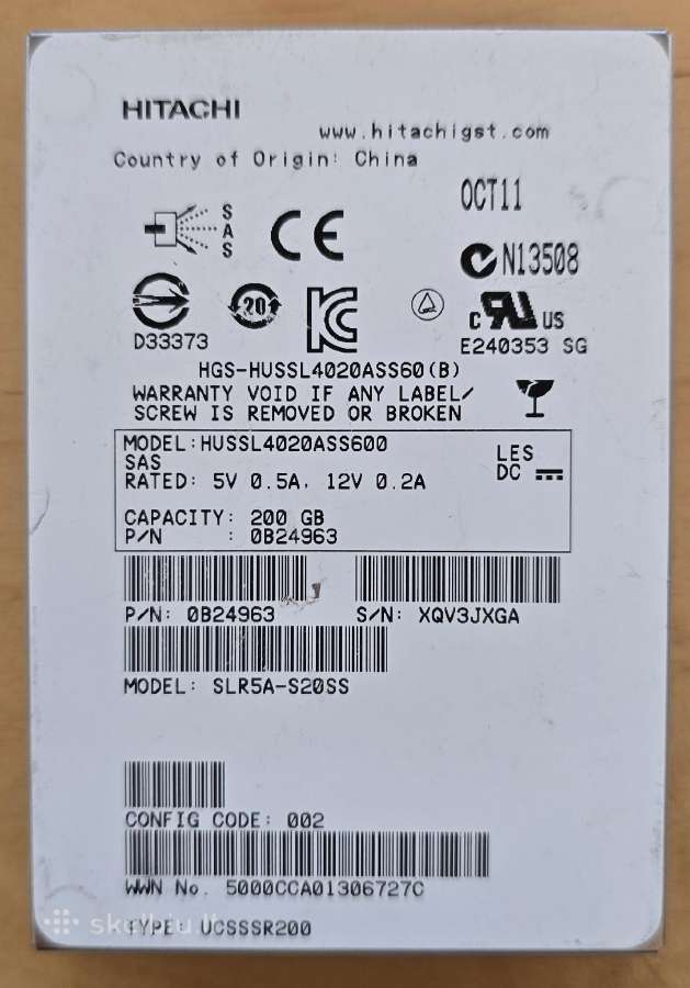 2.5" Sas SSD 200gb 3.84tb 7.68tb 15.36tb 30.72tb - nuotraukos Nr. 27