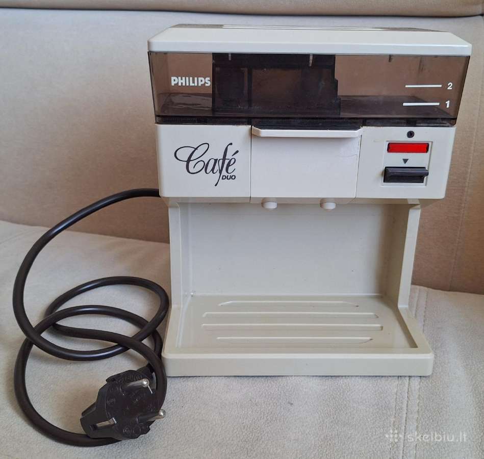 Vintažinis retro kavos aparatas Philips Cafe Duo - nuotraukos Nr. 2