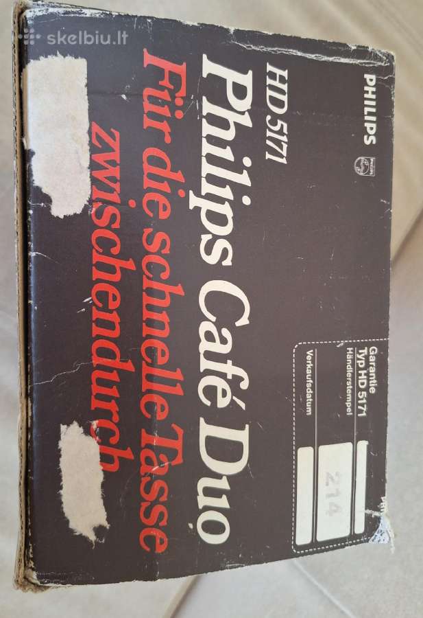 Vintažinis retro kavos aparatas Philips Cafe Duo - nuotraukos Nr. 6