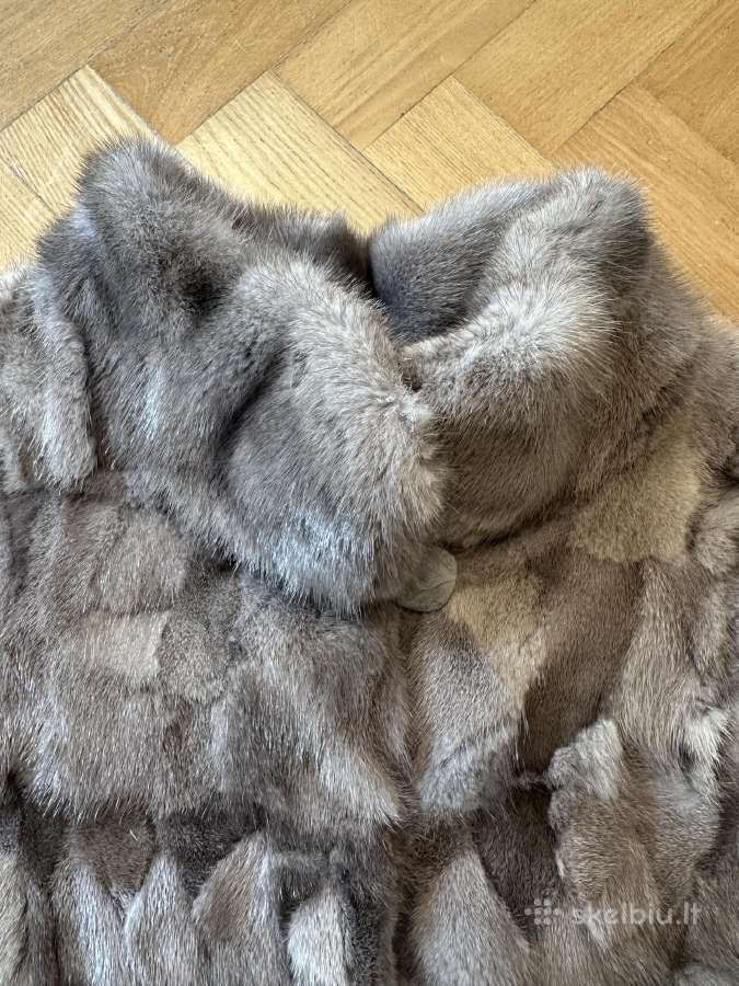Kirptos audinės kailinukai su 3/4 rankovytėmis - nuotraukos Nr. 8