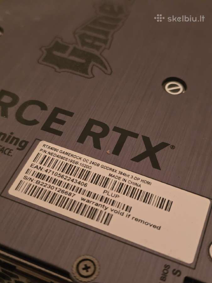 Palit Geforce Rtx 4090 Gamerock Oc 24gb - nuotraukos Nr. 5