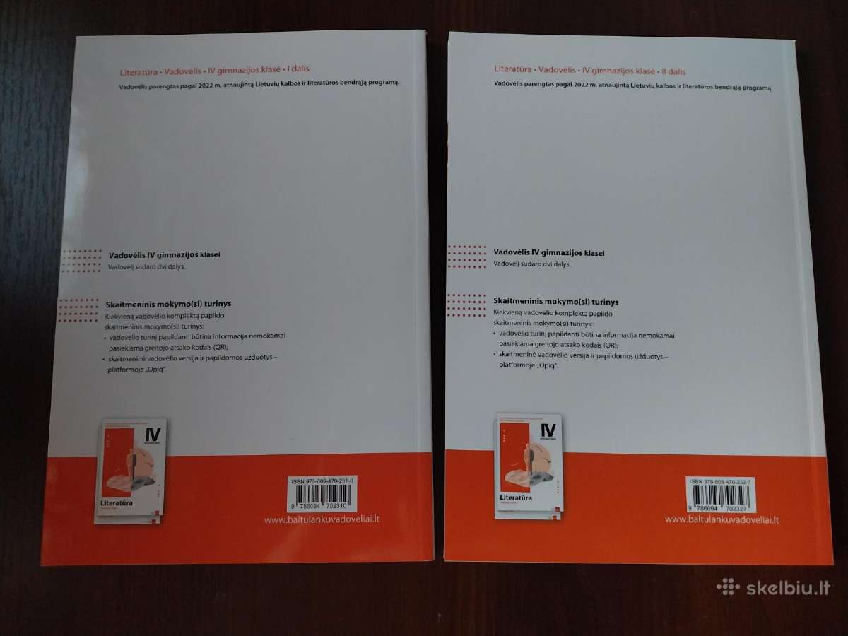 Literatūros vadovėliai 12 kl. 1-2 dalis - nuotraukos Nr. 2