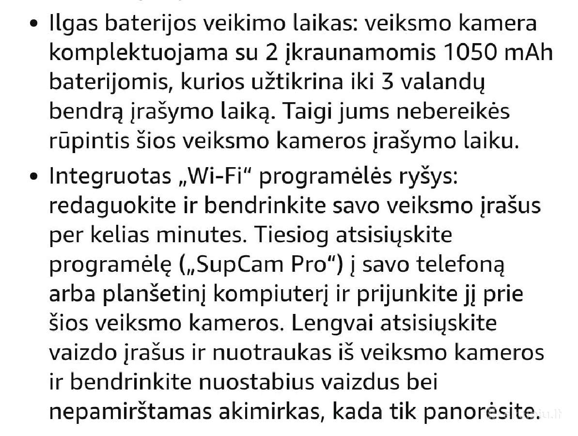 Veiksmo kamera underwater camera action 1 - nuotraukos Nr. 7
