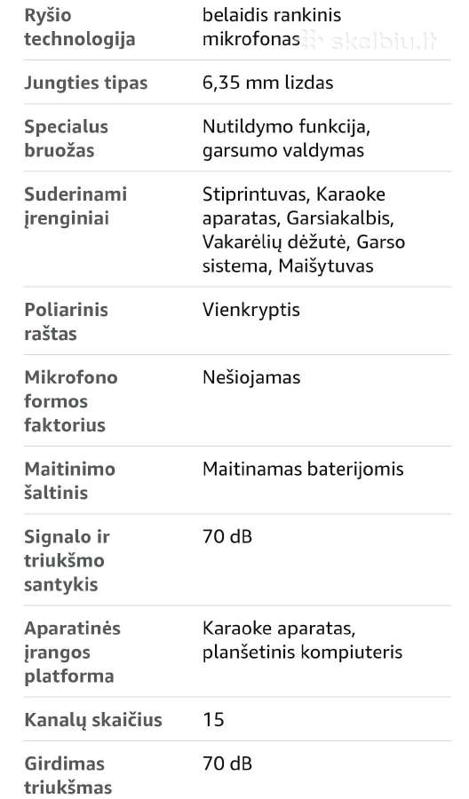 Belaidžiai mikrafonai Tonor Tw 320 (juodi) - nuotraukos Nr. 4