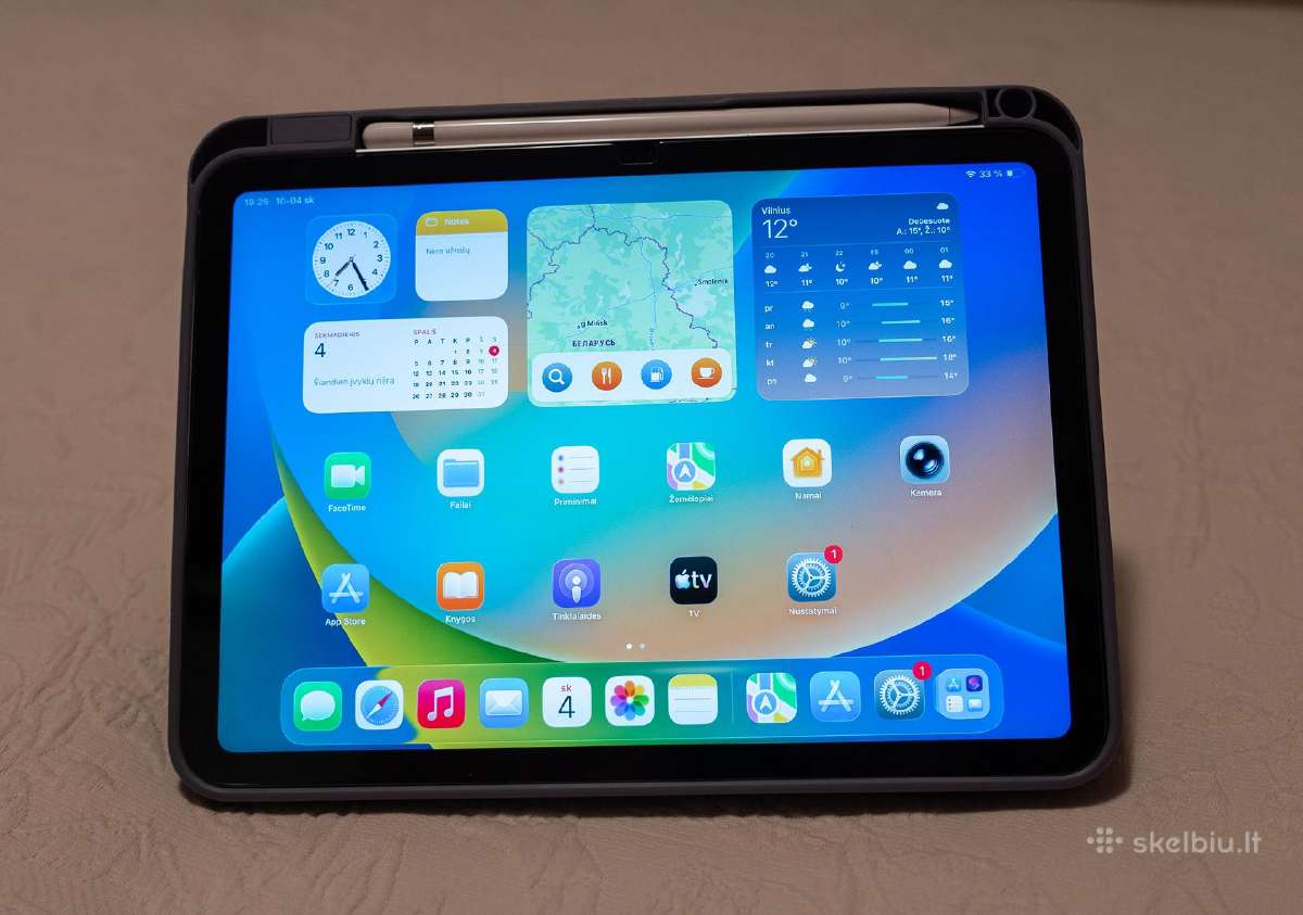 iPad 10.9" (10 kartos), 64gb, Silver, 2023 m. - nuotraukos Nr. 3