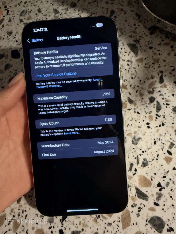 iPhone 15pro max 256gb - nuotraukos Nr. 6