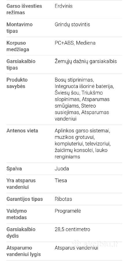 Nešiojama Akone Bluetooth kolonėlė,240w - nuotraukos Nr. 7