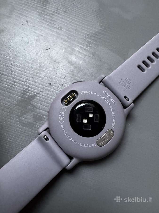 Garmin Vivoactive 5 Orchid, įkroviklis, apyrankės - nuotraukos Nr. 11