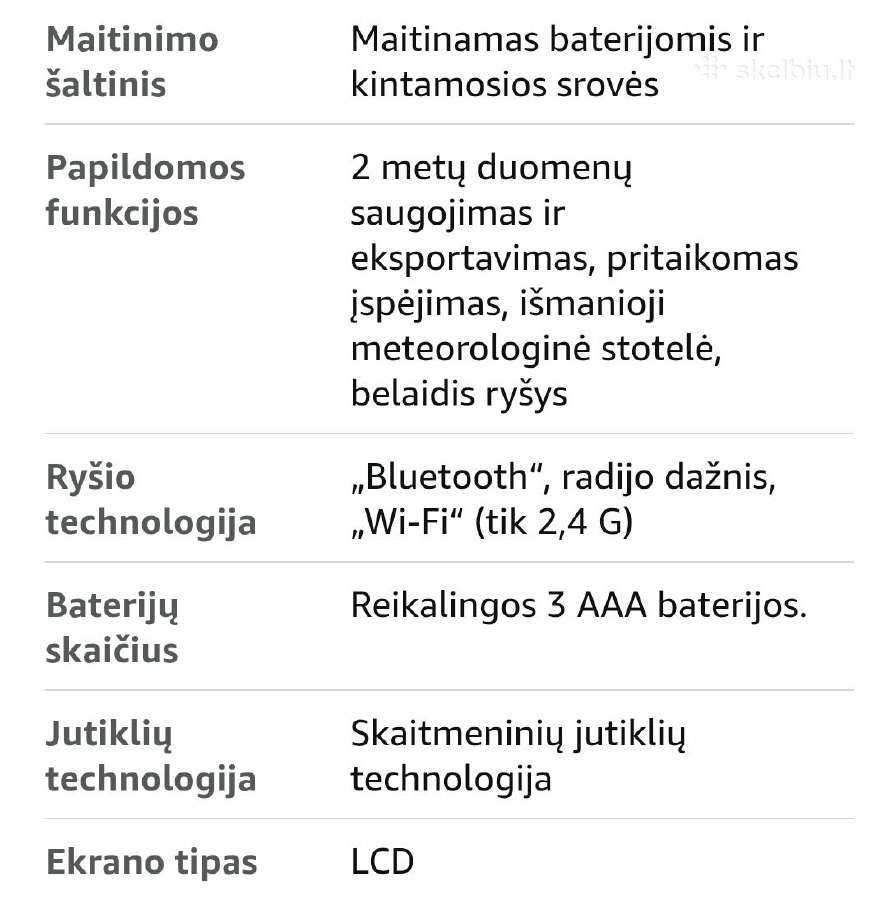 Išmanioji Wi-fi meteorologine stotelė Sainlogic - nuotraukos Nr. 9