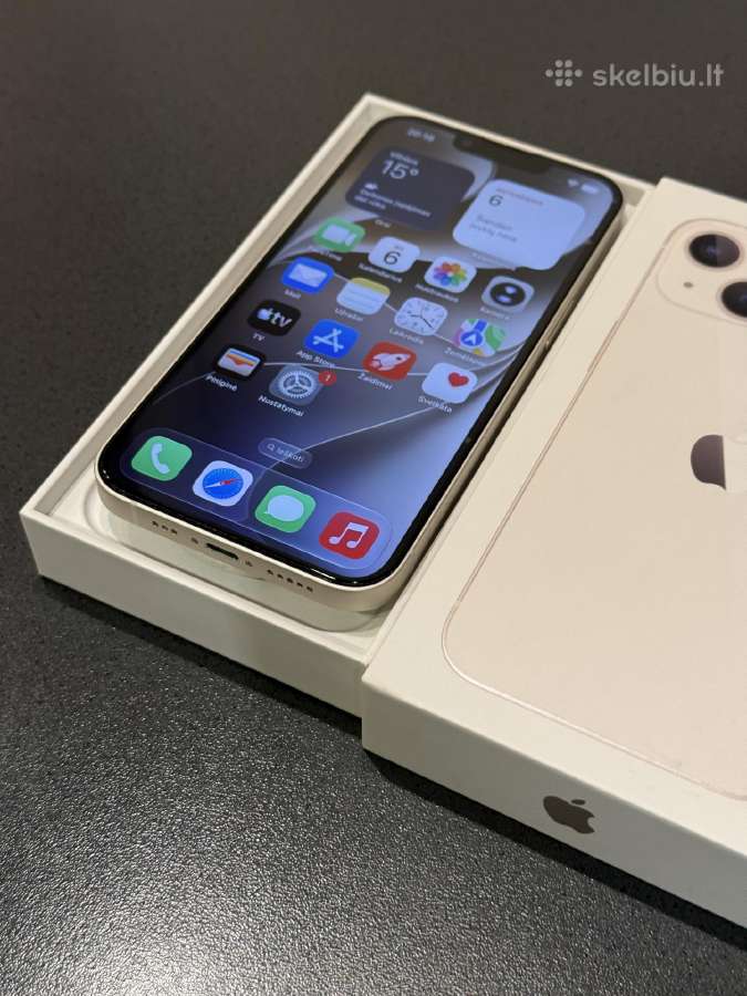 iPhone 13 128gb Baltas - nuotraukos Nr. 3