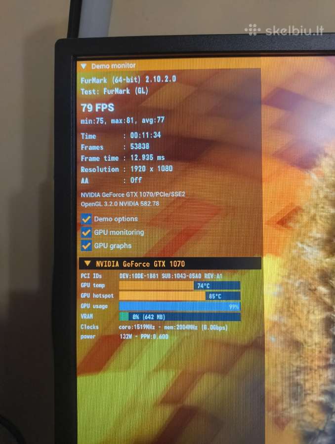 Žaidimų kompiuteris Gtx 1070 R5 3600 - nuotraukos Nr. 8