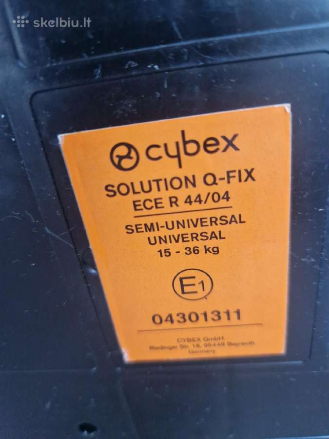 Cybex solution Q-fix - nuotraukos Nr. 5