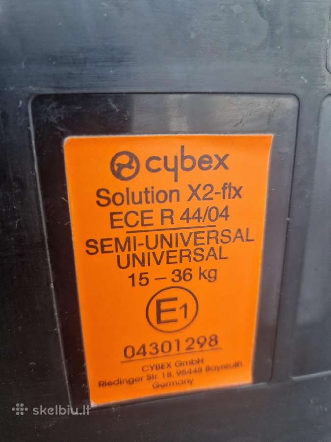 Cybex solution X2-fix - nuotraukos Nr. 2