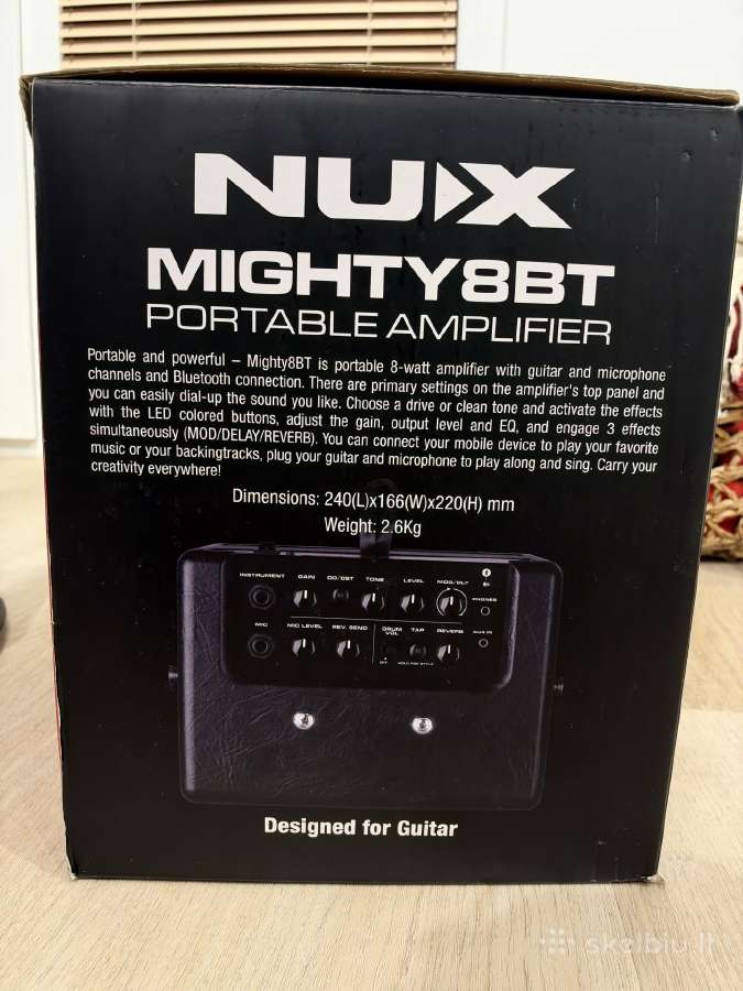 Nux Mighty-8bt Stereo Guitar Amplifier - nuotraukos Nr. 2