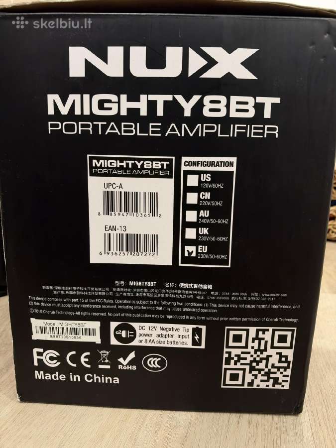 Nux Mighty-8bt Stereo Guitar Amplifier - nuotraukos Nr. 4