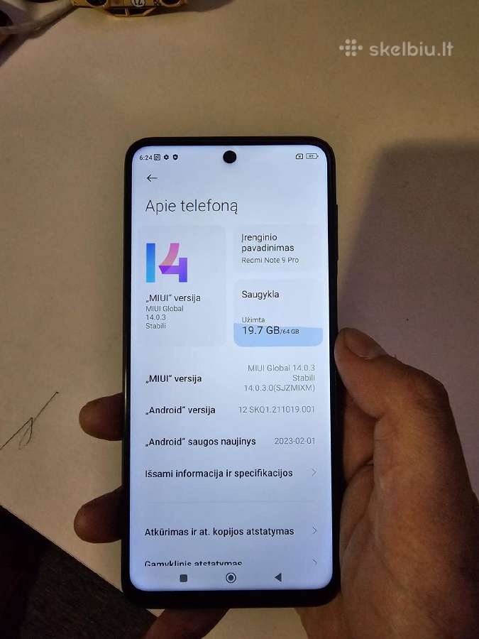 Xiaomi redmi note 9 pro 6/64gb su dėklu - nuotraukos Nr. 2