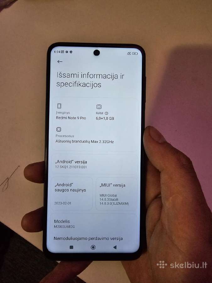 Xiaomi redmi note 9 pro 6/64gb su dėklu - nuotraukos Nr. 3