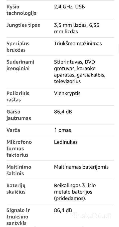 Belaidžiai mikrafonai Talomen 2vnt - nuotraukos Nr. 6